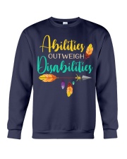 ABILITIES OUTWEIGH DISABILITIES Crewneck Sweatshirt thumbnail