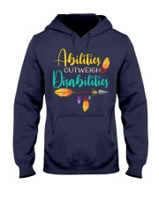ABILITIES OUTWEIGH DISABILITIES Hooded Sweatshirt thumbnail
