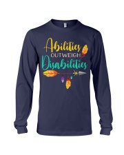 ABILITIES OUTWEIGH DISABILITIES Long Sleeve Tee thumbnail