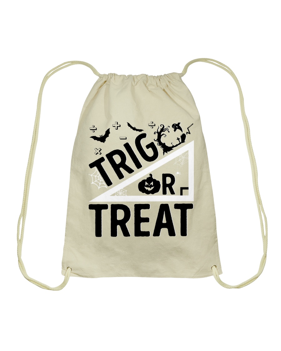 Trig or treat Drawstring Bag