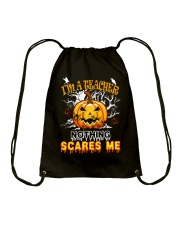 I'm a Teacher nothing scare me Drawstring Bag thumbnail