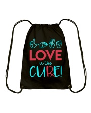 Love is the Cure Drawstring Bag thumbnail