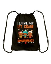 I LOVE MY 1ST GRADE GINGERBREADS Drawstring Bag thumbnail