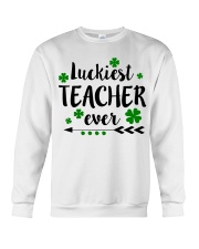 Luckiest Teacher ever Crewneck Sweatshirt thumbnail