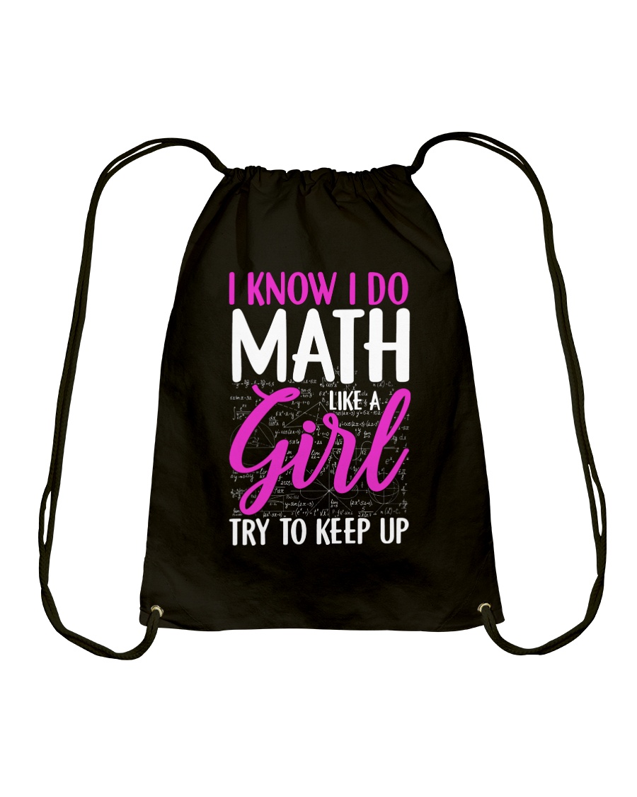 Math like a Girl Drawstring Bag