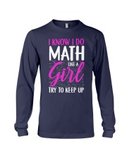 Math like a Girl Long Sleeve Tee thumbnail