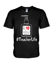 Hanitizer Teacherlife V-Neck T-Shirt thumbnail
