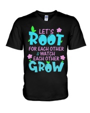 Let's root for each other watch each other grow V-Neck T-Shirt thumbnail