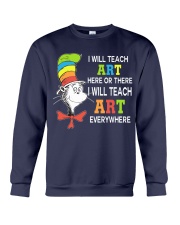 I WILL TEACH ART EVERYWHERE Crewneck Sweatshirt thumbnail