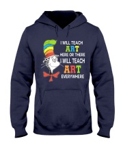 I WILL TEACH ART EVERYWHERE Hooded Sweatshirt thumbnail