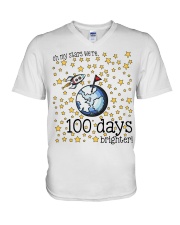 OH MY STARS WE ARE 100 DAYS BRIGHTER V-Neck T-Shirt thumbnail