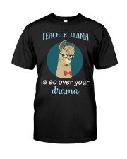 Teacher Llama Classic T-Shirt front