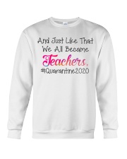 we all became Teachers Crewneck Sweatshirt thumbnail