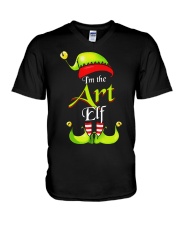 I'M THE ART ELF V-Neck T-Shirt thumbnail