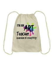 I'm an Art Teacher Drawstring Bag front