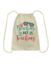 Beaching not Teaching Drawstring Bag thumbnail