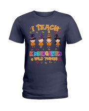 I TEACH KINDERGARTEN WILD THINGS Ladies T-Shirt thumbnail
