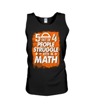 5 OUT OF 4 PEOPLE STRUGGLE WITH MATH Unisex Tank thumbnail