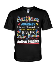 Autism is a Journey V-Neck T-Shirt thumbnail