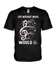 LIFE WITHOUT MUSIC WOULD V-Neck T-Shirt thumbnail