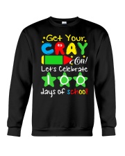 GET YOUR CRAYON LET'S CELEBRATE 100 DAYS OF SCHOOL Crewneck Sweatshirt thumbnail