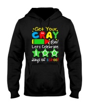 GET YOUR CRAYON LET'S CELEBRATE 100 DAYS OF SCHOOL Hooded Sweatshirt thumbnail