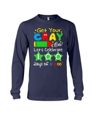 GET YOUR CRAYON LET'S CELEBRATE 100 DAYS OF SCHOOL Long Sleeve Tee thumbnail