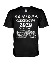 Seniors - Quarantined 2020 V-Neck T-Shirt thumbnail
