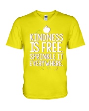 KINDNESS IS FRE SPRINKLE IT EVERY WHERE V-Neck T-Shirt thumbnail