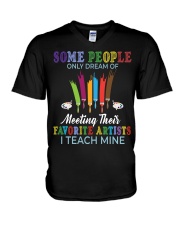 Favorite Artists V-Neck T-Shirt thumbnail
