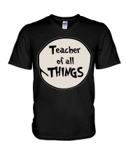 Teacher of all THINGS V-Neck T-Shirt thumbnail