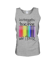 Kindergarten Teacher with Flair Unisex Tank thumbnail