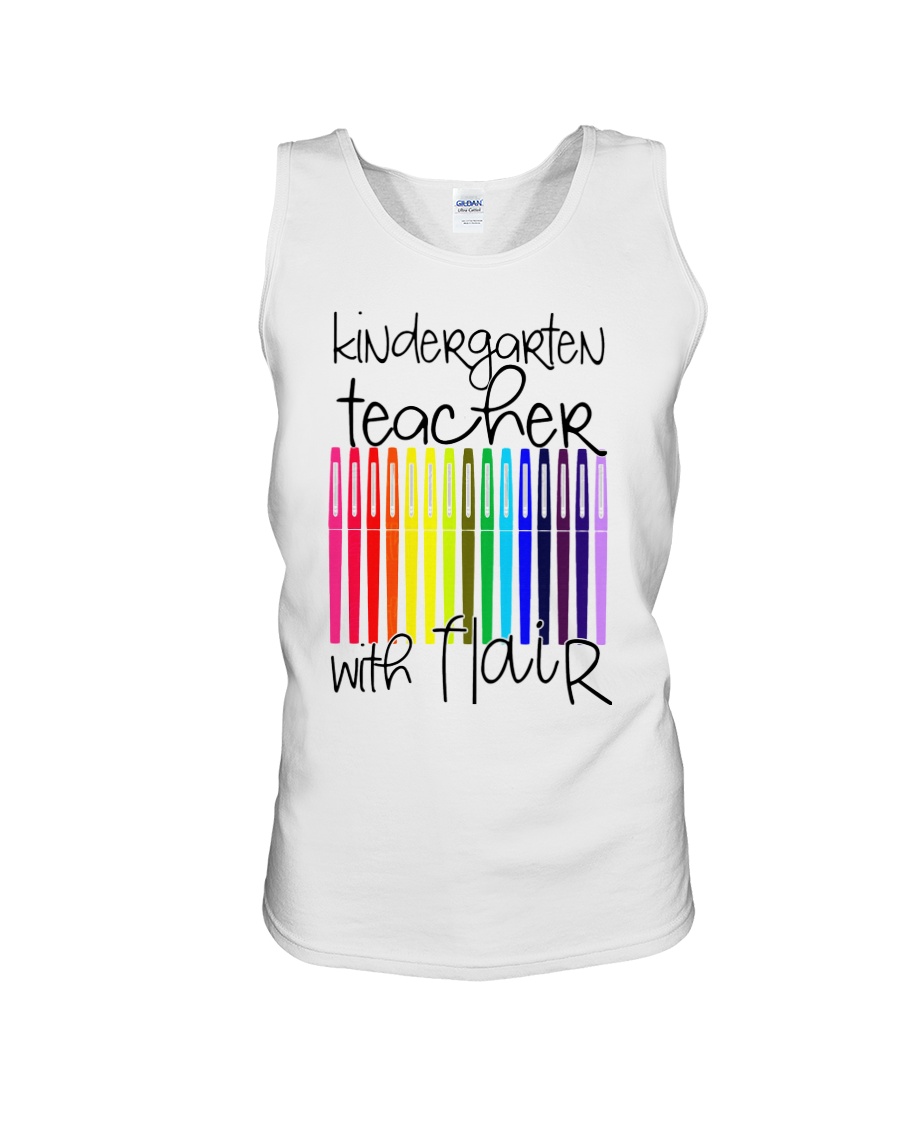 Kindergarten Teacher with Flair Unisex Tank