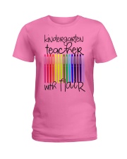 Kindergarten Teacher with Flair Ladies T-Shirt thumbnail