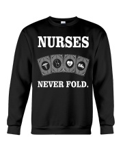 Nurses never fold Crewneck Sweatshirt thumbnail
