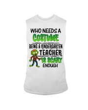 WHO NEEDS A COSTUME BEING A KINDERGARTEN TEACHER Sleeveless Tee thumbnail