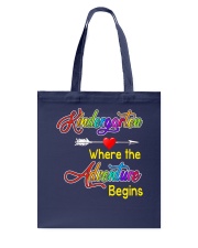 Kindergarten where the Adventure Begins Tote Bag thumbnail