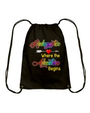 Kindergarten where the Adventure Begins Drawstring Bag thumbnail