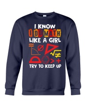 I know i do math like a girl Crewneck Sweatshirt thumbnail