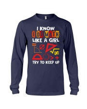 I know i do math like a girl Long Sleeve Tee thumbnail