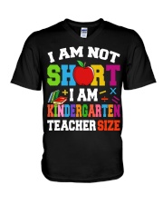 I AM KINDERGARTEN TEACHER SIZE V-Neck T-Shirt thumbnail