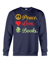 PEACE LOVE BOOKS Crewneck Sweatshirt thumbnail