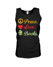 PEACE LOVE BOOKS Unisex Tank thumbnail