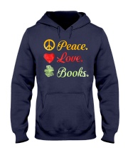 PEACE LOVE BOOKS Hooded Sweatshirt thumbnail