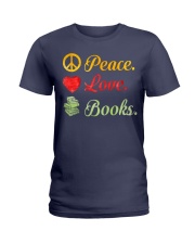 PEACE LOVE BOOKS Ladies T-Shirt thumbnail