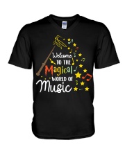 WELCOME TO THE MAGICAL WORLD OF MUSIC V-Neck T-Shirt thumbnail