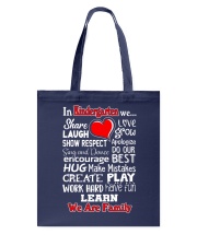 In KIndergarten We are Family Tote Bag thumbnail