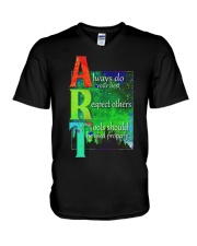 Art Teacher V-Neck T-Shirt thumbnail