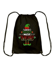 SANTA'S FAVOURITE MUSIC TEACHER Drawstring Bag thumbnail