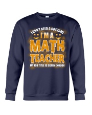 Math Teacher Halloween Crewneck Sweatshirt thumbnail